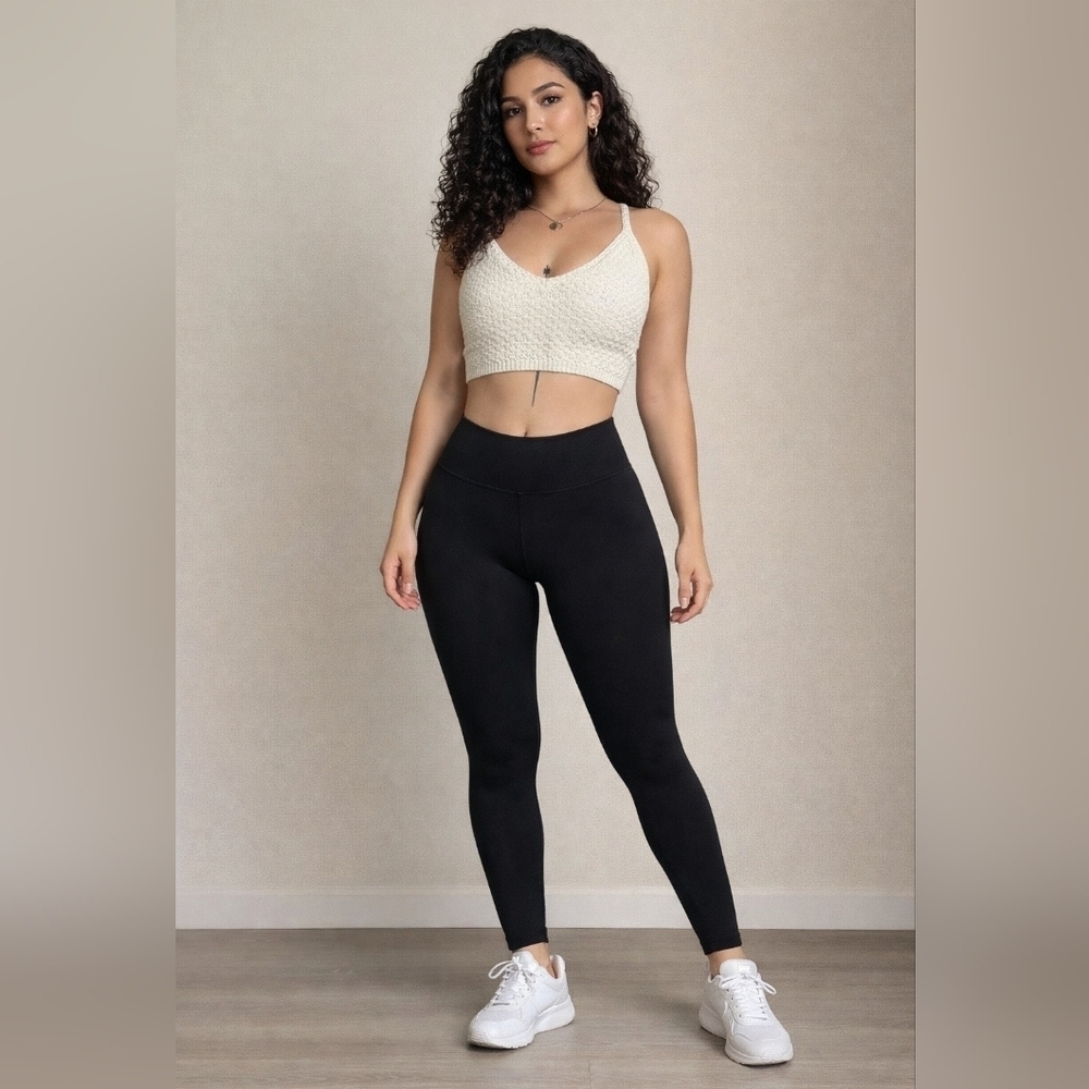 Wild Fable Cream Ribbed Sleeveless Crop Tank Top. Size S.